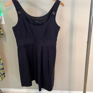 Theory Navy Pleated Dress. Size 2.